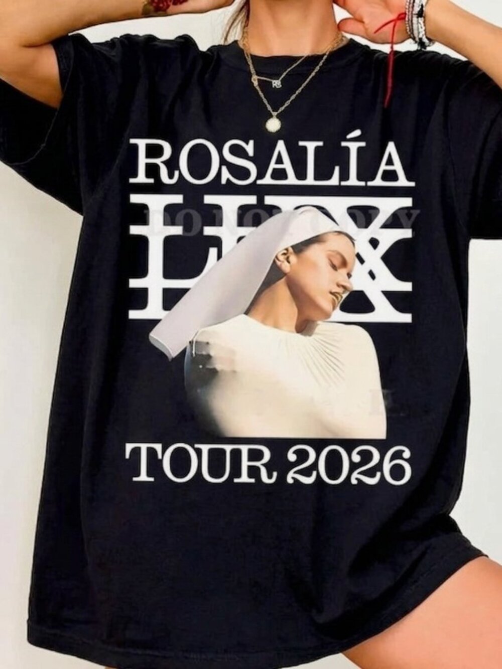 Rosalia LUX Tour 2026 Graphic Black T Shirt